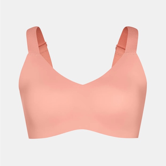 Knix Padded V-Neck Bra - Wide Strap size 8 in pink ginger - Picture 4 of 12